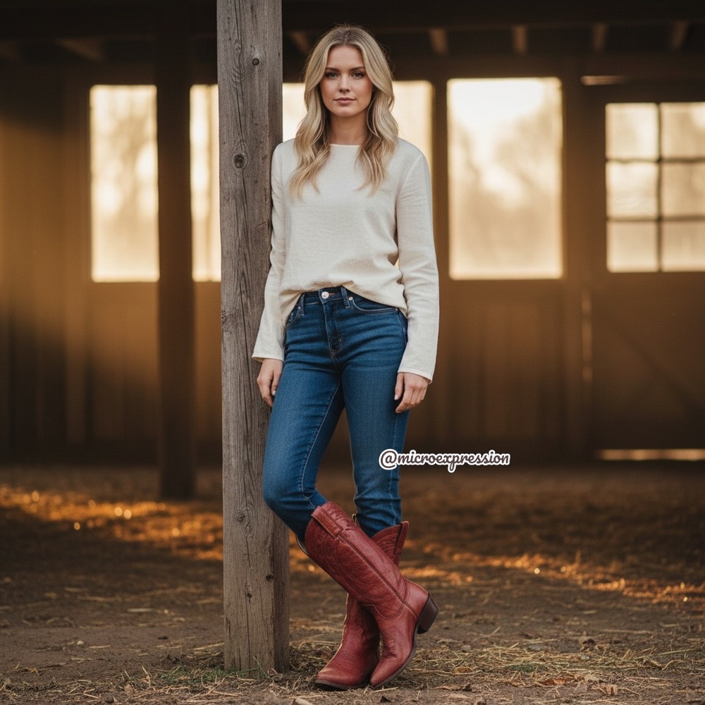 $385 Frye Billy Vintage Red Brick Leather Embroidered Pull-On Cowgirl Tall Boot - Picture 3 of 15
